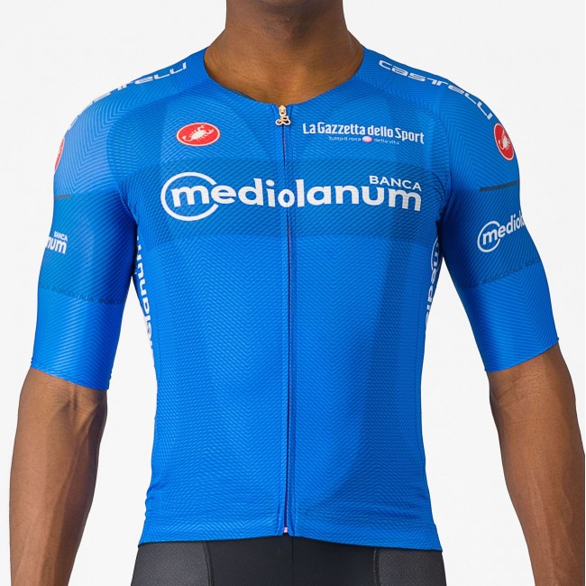 Heren Fietskleding Blauw Giro d'Italia 2024 koersshirt