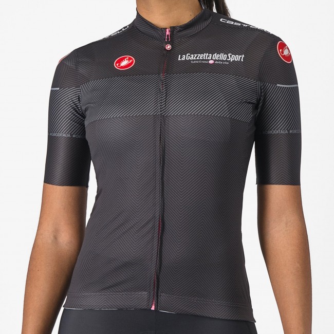 Dames Fietskleding Zwart Giro d'Italia 2024 Competizione-shirt