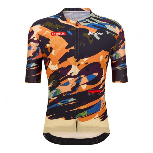 Heren Fietskleding Santini Vuelta Espana 2024 Jersey-Cuitu Negru