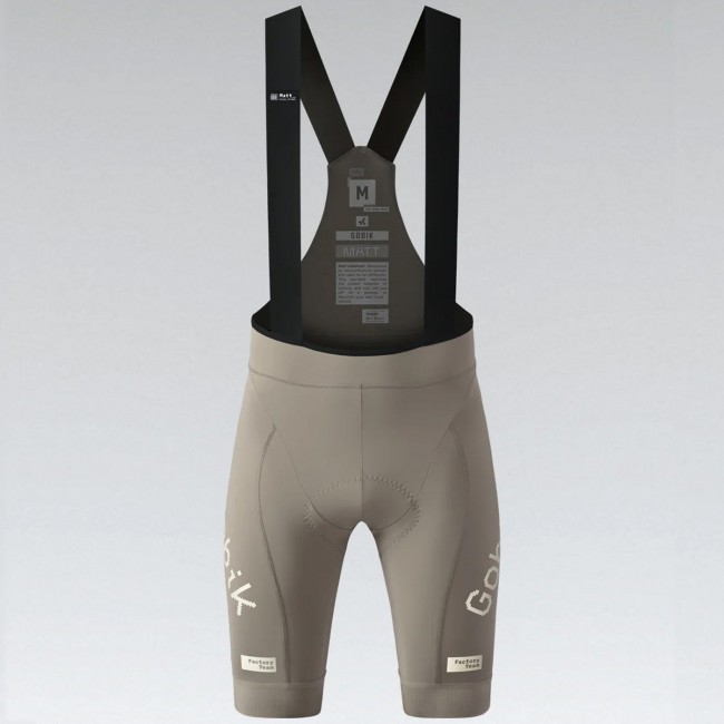 Heren Fietskleding Gobik Factory Team 2024 Matt Solid 2.0 koersbroek
