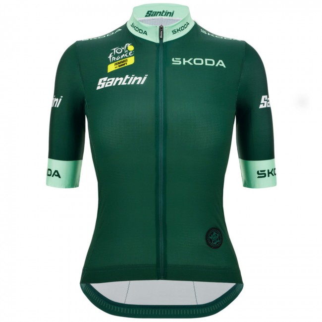 T-shirt Tour de France 2024 fanlijn dames Groene trui