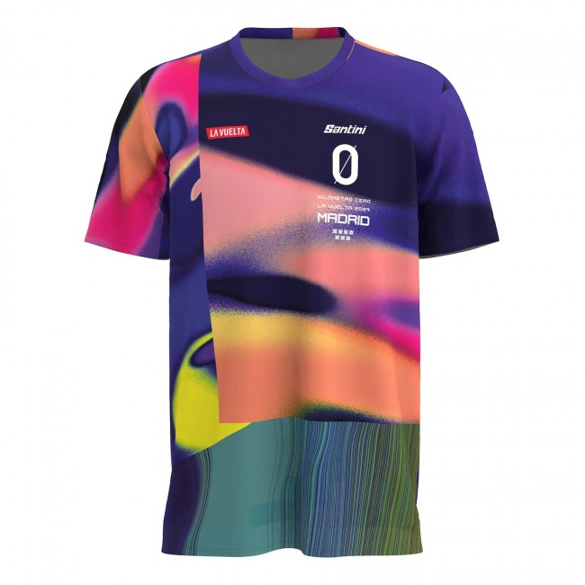 Heren Fietskleding Vuelta España 2024 T-shirt-Madrid