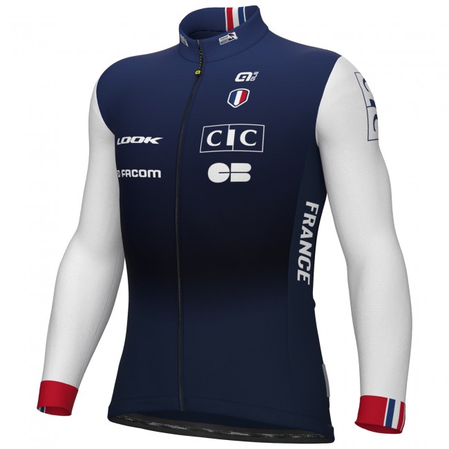 Heren Fietskleding Ale Frans nationaal elftal 2025 shirt met lange mouwen