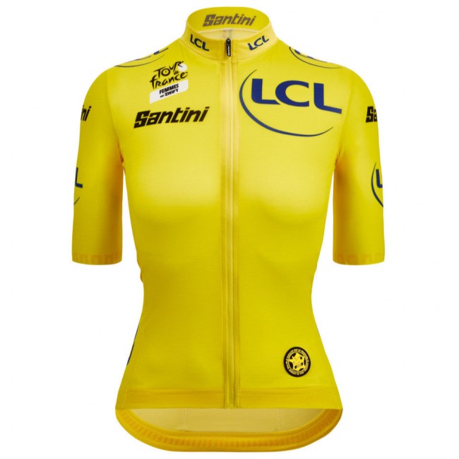 Dames Gele Tour de France 2025 Fan Line Trui