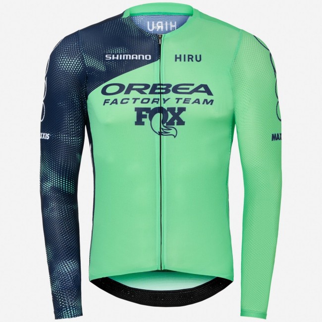 Heren Fietskleding Hiru Orbea Factory Team 2025 Lab Aero trui met lange mouwen