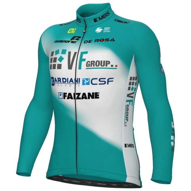 Heren Fietskleding Ale VF Group-Bardiani CSF-Faizane 2025 shirt met lange mouwen