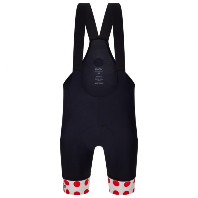 Heren Fietskleding Santini Pois Tour de France 2025 Bib Tights