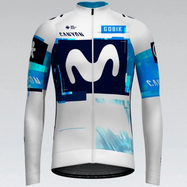 Heren Fietskleding Gobik Movistar 2025 Hyder trui met lange mouwen