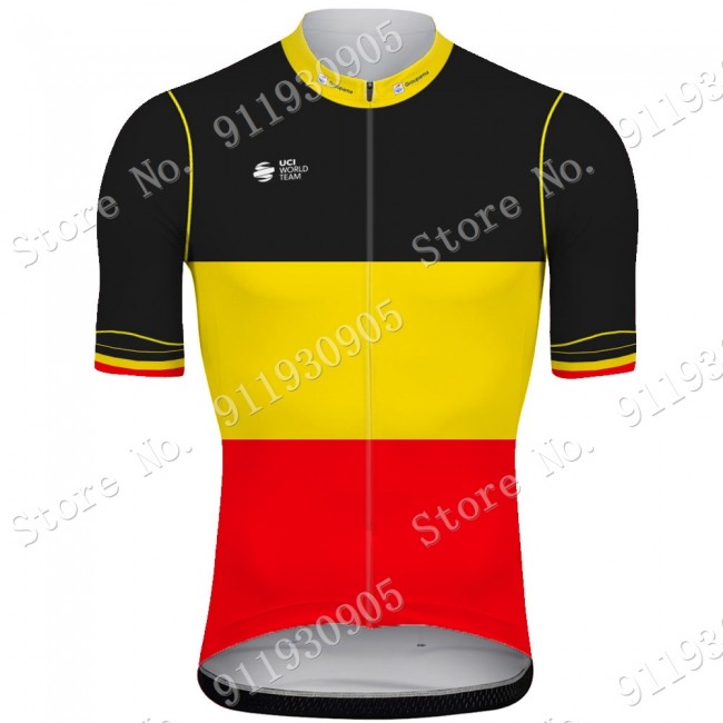 FDJ Pro Team belgium 2021 Wielerkleding Fietsshirt Korte Mouw 2021072851