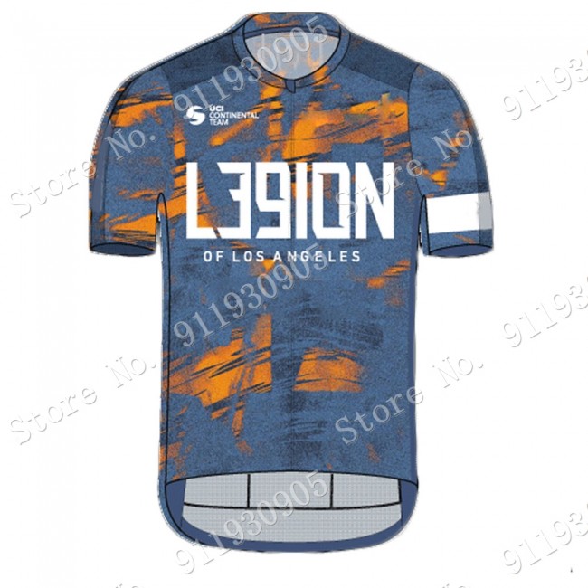 L39ion Pro Team 2021 Wielerkleding Fietsshirt Korte Mouw Blue 2021072904