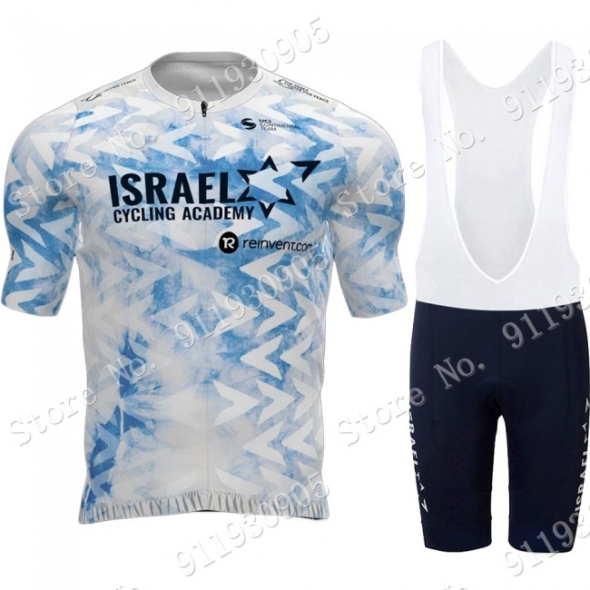 White Israel Start Up Nation Giro d-Italia 2021 Fietskleding Fietsshirt Korte Mouw+Korte Fietsbroeken Bib 2021072877