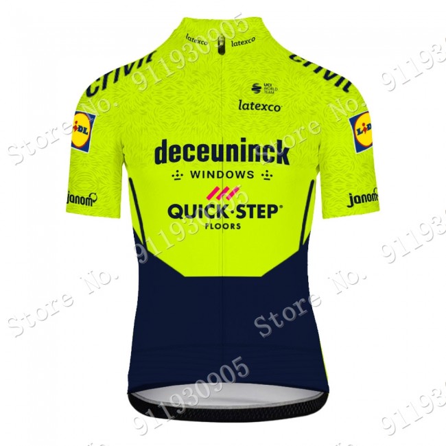 Deceuninck Quick Step Pro Team Green 2021 Wielerkleding Fietsshirt Korte Mouw 2021072922