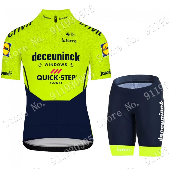 Deceuninck Quick Step Pro Team Green 2021 Korte Fietsbroeken Bib 2021072923