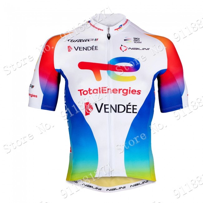 Total Direct Energie 2021 Wielerkleding Fietsshirt Korte Mouw 2021081523