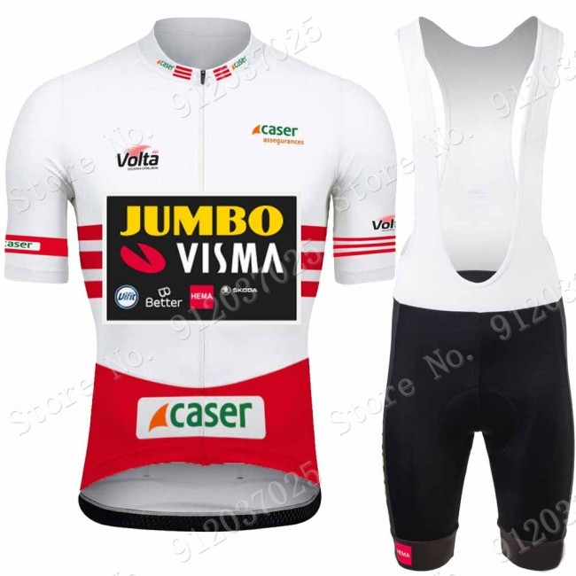 Jumbo Visma Volta 2021 Team Fietskleding Fietsshirt Korte Mouw+Korte Fietsbroeken Bib 2021062637