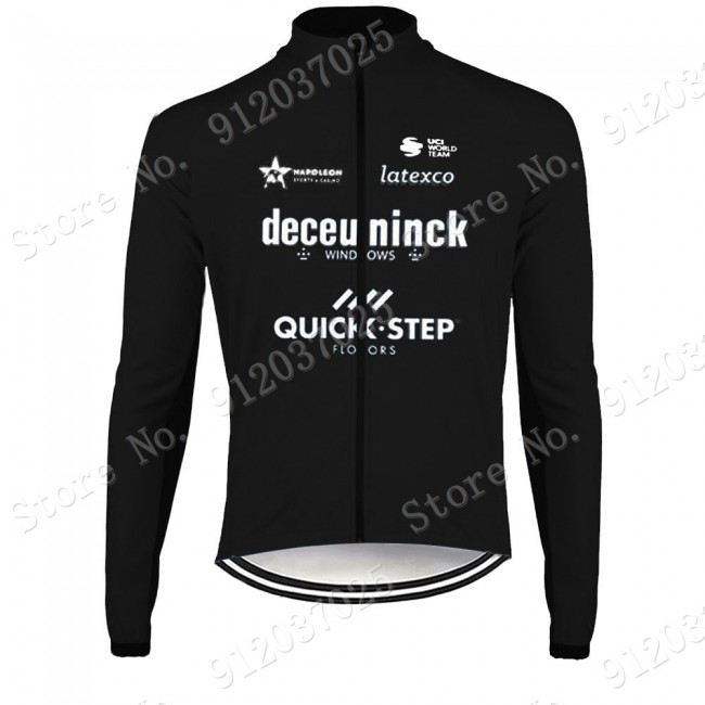 Deceuninck quick step 2021 Team Wielerkleding Fietsshirt Korte Mouw Black 2021062693