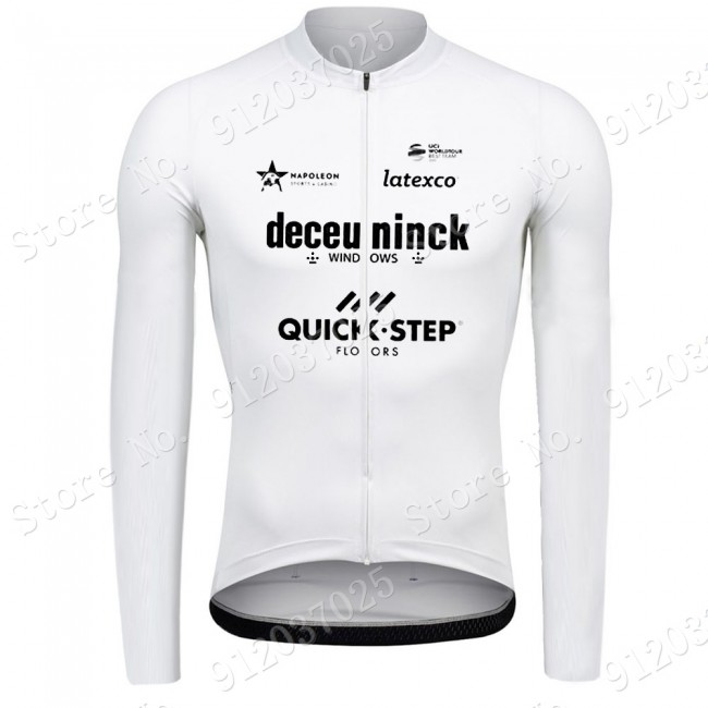 Deceuninck quick step 2021 Team Wielerkleding Fietsshirt Korte Mouw White 2021062694