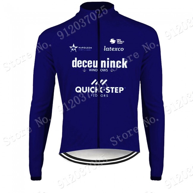 Deceuninck quick step 2021 Team Wielerkleding Fietsshirt Korte Mouw Night Blue 2021062696