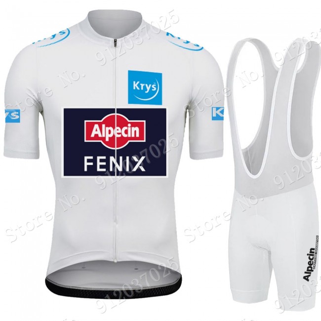 White Alpecin Fenix Tour De France 2021 Team Fietskleding Fietsshirt Korte Mouw+Korte Fietsbroeken 2021062710