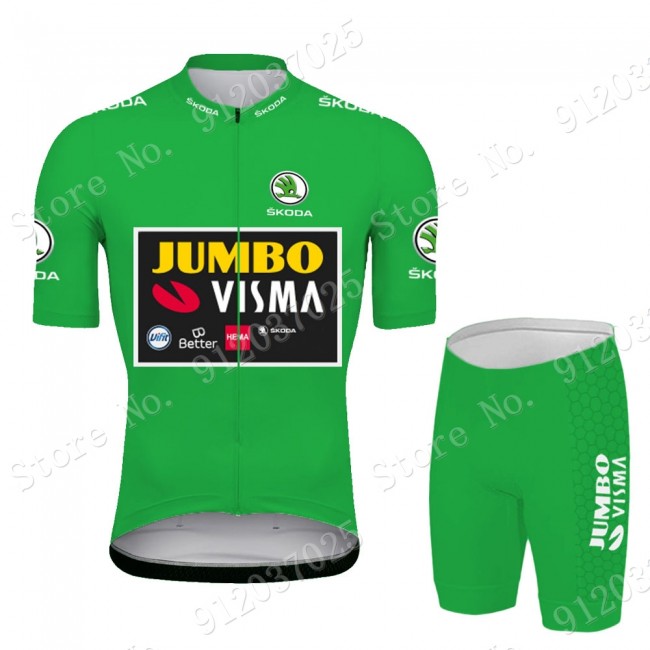 Yellow Jumbo Visma Tour De France 2021 Team Fietskleding Fietsshirt Korte Mouw+Korte Fietsbroeken Bib 2021062726