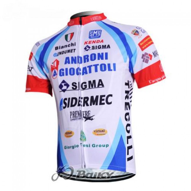 2012 Androni Giocattoli pro Team Fietsshirt Korte mouw wit 3826