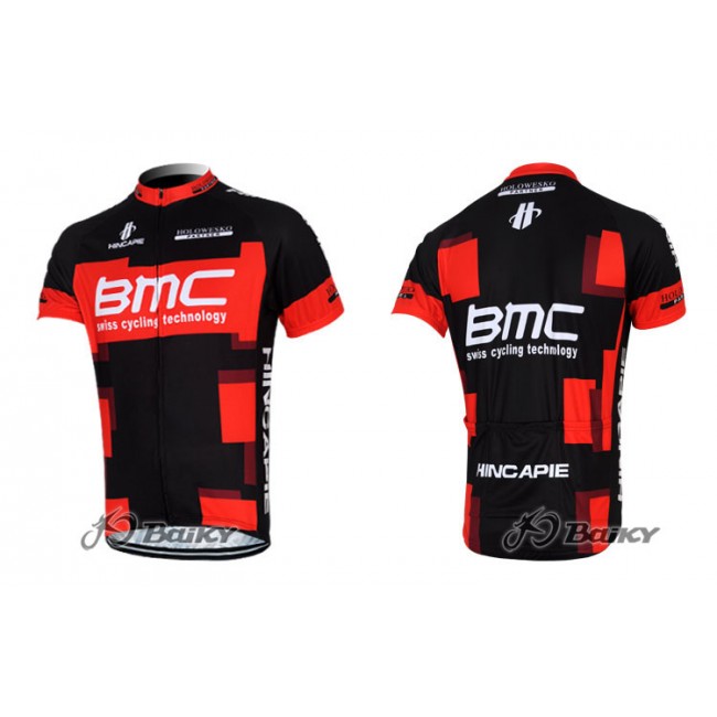 2012 BMC Racing Team Fietsshirt Korte mouw rood zwart 3831