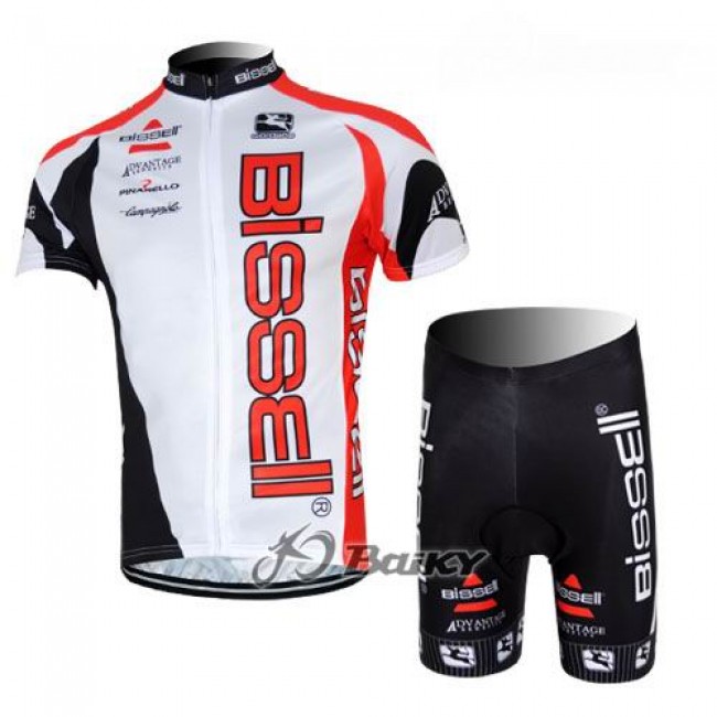 Bissell Fietspakken Fietsshirt Korte+Korte fietsbroeken zeem wit zwart 4046