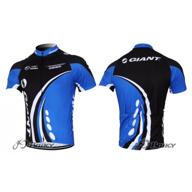 2012 Giant Sram Fietsshirt Korte mouw zwart blauw 3829