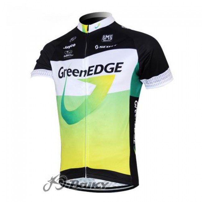 2012 Green Edge Fietsshirt Korte mouw groen 3841