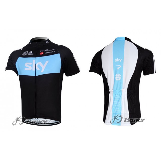 2012 SKY Fietsshirt Korte mouw zwart blauw 3965