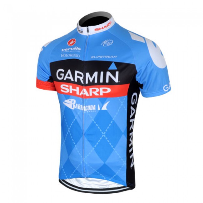 2013 Garmin Sharp Barracuda Cervelo Fietsshirt Korte mouw blauw 630