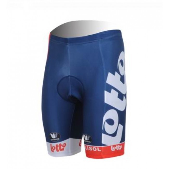 Lotto Belisol Korte fietsbroeken met zeem blauw wit 2013 681