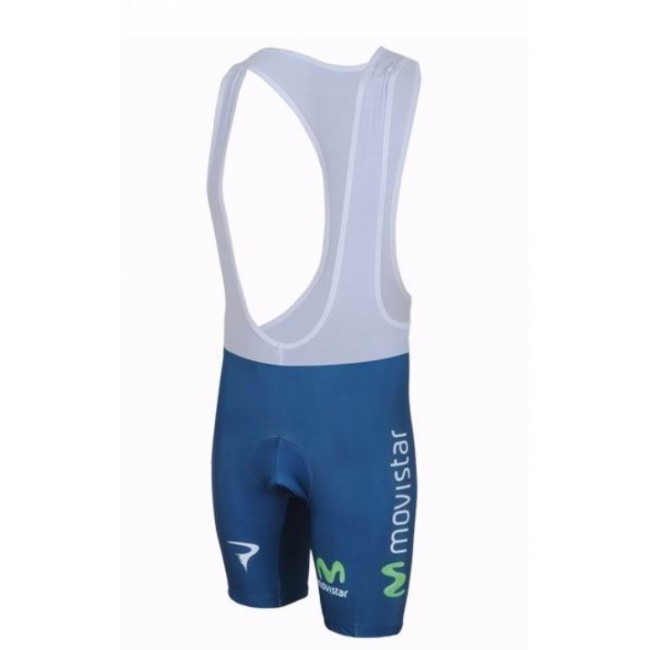 Movistar Team Korte fietsbroeken Bib met zeem blauw 2013 684