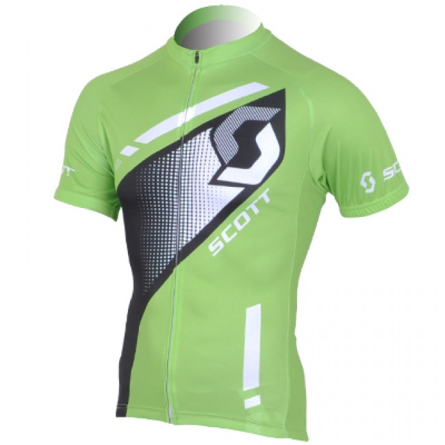 Scott Racing Fietsshirt Korte mouw groen zwart 2013 740