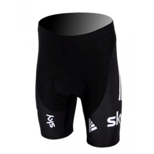 Team Sky UCI Korte fietsbroeken met zeem zwart wit 2013 785