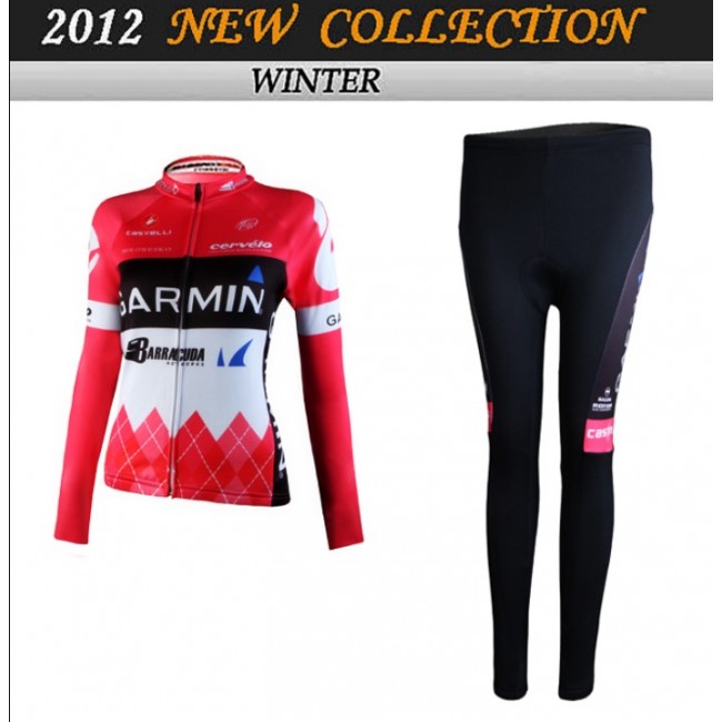 2012 Dames Garmin Fietskleding Fietsshirt lange mouw+Lange fietsbroeken 3663