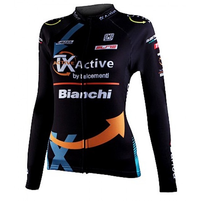 2012 Dames bianchi Fietsshirt lange mouw 3702