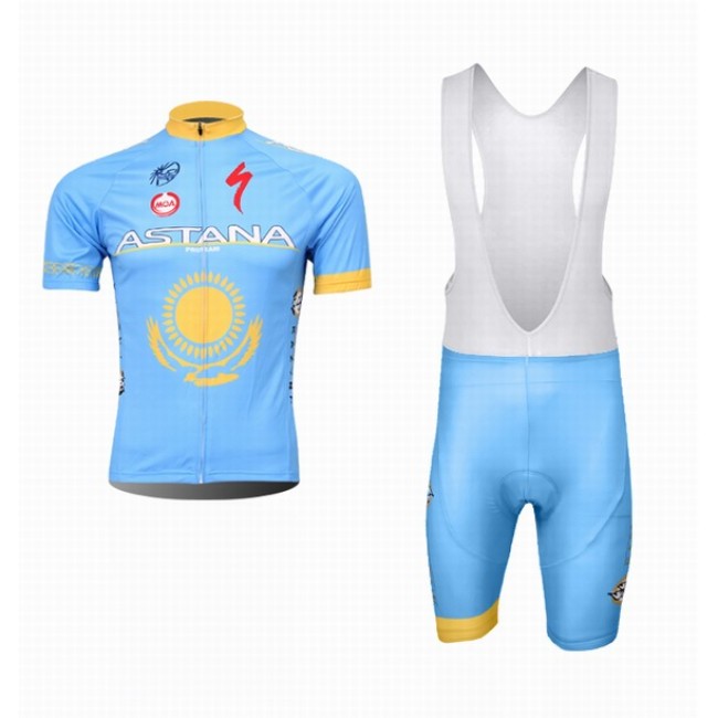 2014 Astana Team Specialized Fietspakken Fietsshirt Korte+Korte koersbroeken Bib 4162