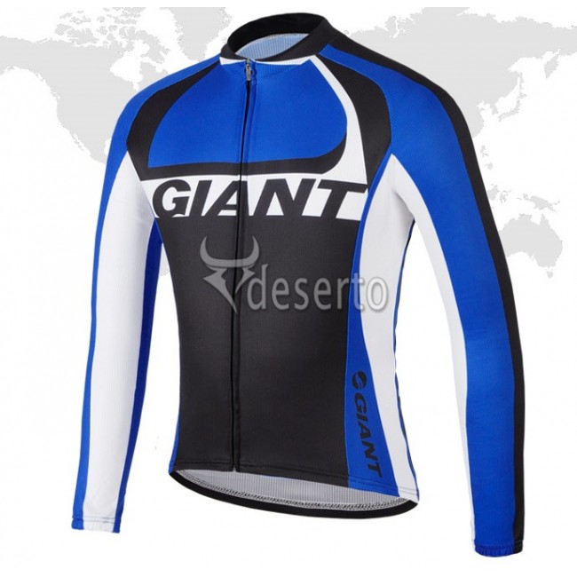 2014 Giant Fietsshirt lange mouw zwart blauw 1054