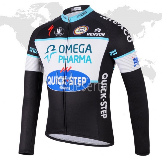2014 Omega Pharma Quick Step Fietsshirt lange mouw 1304