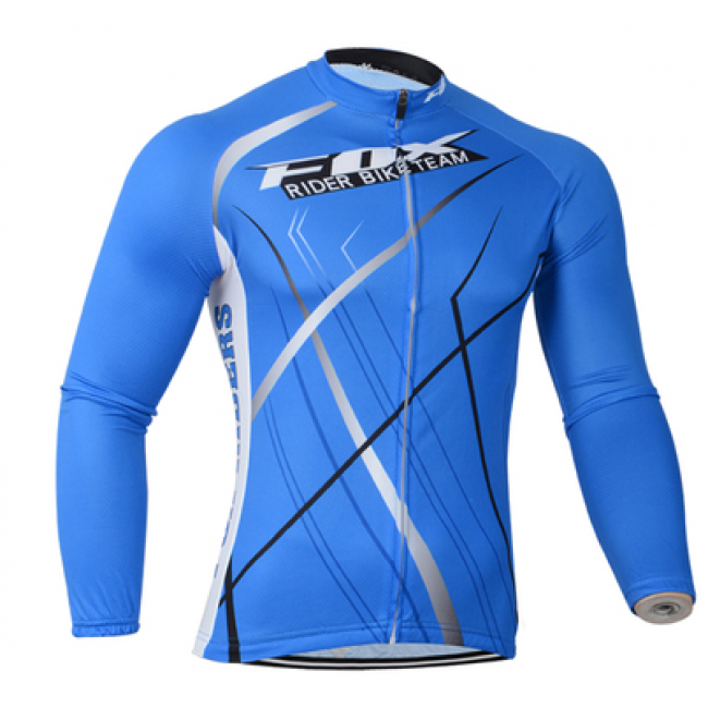 Fox 2014 Fietsshirt lange mouw Blauw 1018