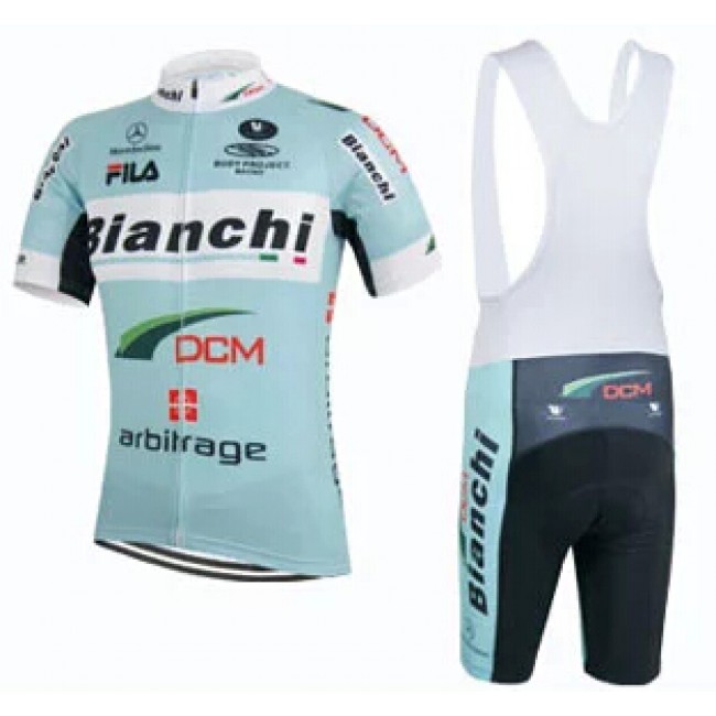 2015 Bianchi DCM Fietskleding Fietsshirt Korte+Korte Fietsbroeken Bib 1522