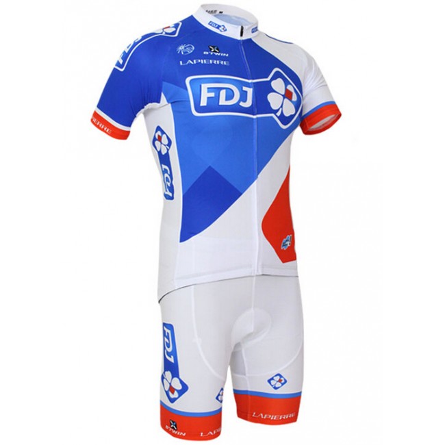 2015 FDJ Fietskleding Fietsshirt Korte+Korte Fietsbroeken 1731