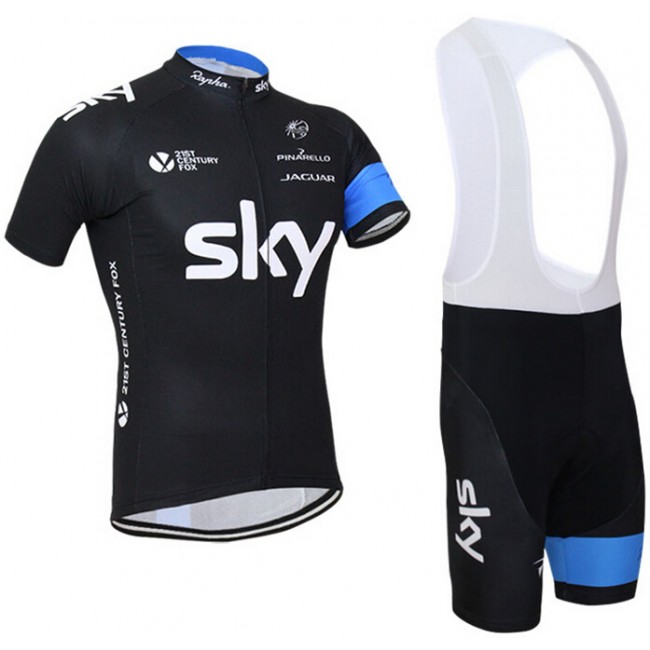 2015 Sky Fietskleding Fietsshirt Korte+Korte Fietsbroeken Bib 2056