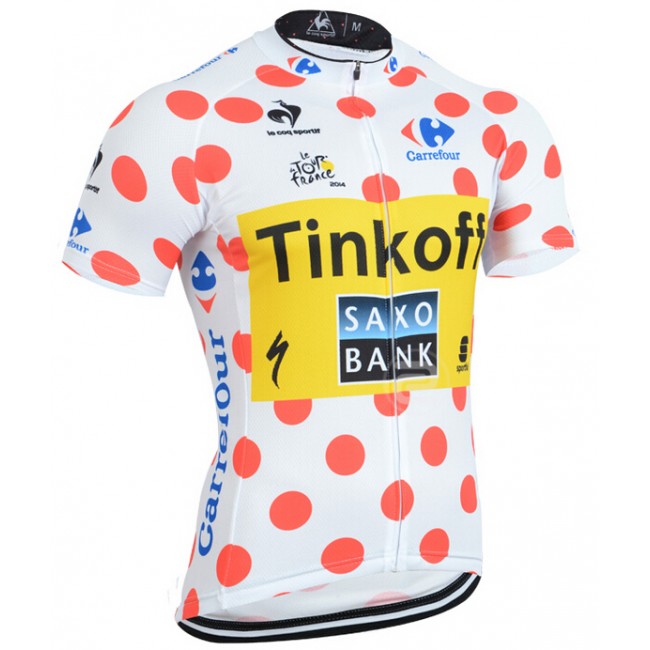 2015 Le Tour France Saxo Bank Fietsshirt Korte Mouw 1323