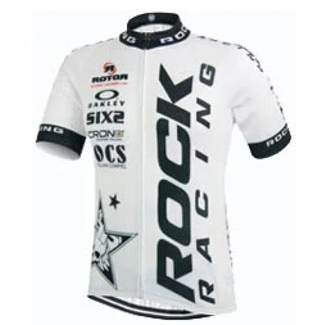 2015 Rock Racing wit Fietsshirt Korte Mouwen 2222