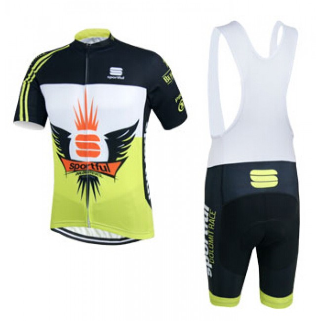 2015 Sportful Fietskleding Set Fietsshirt Korte Mouwen+Fietsbroek Bib Korte 2267