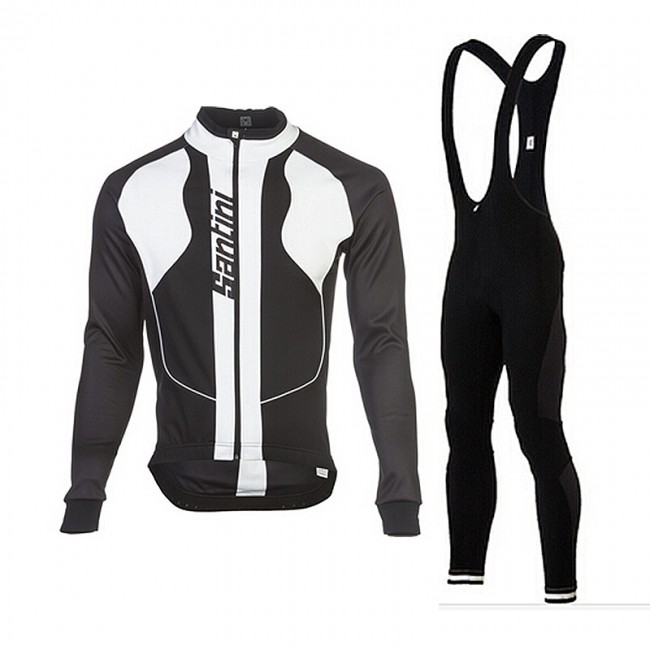 2015 Santini UCI Long Sleeve and Cycling bib Pants Cycling Kits Strap 2393