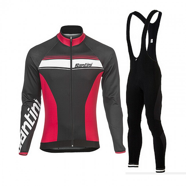 2015 Santini UCI Long Sleeve and Cycling bib Pants Cycling Kits Strap 2392