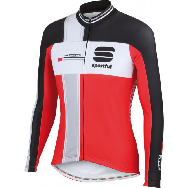 2015 Sportful Gruppetto LS Rood Fietsshirt lange mouw Rouge 2278